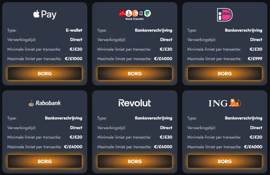 7Gear Casino Stortingen